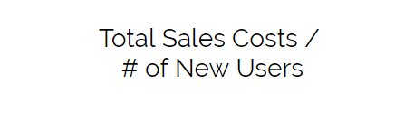 saas metrics measurement sac sales acquisition cost