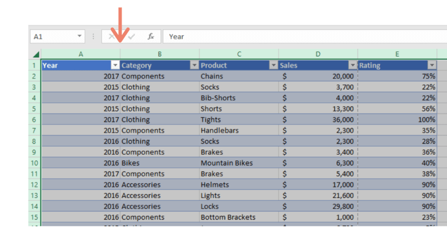 excel fit column to contents