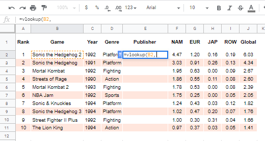 Excel vllokup