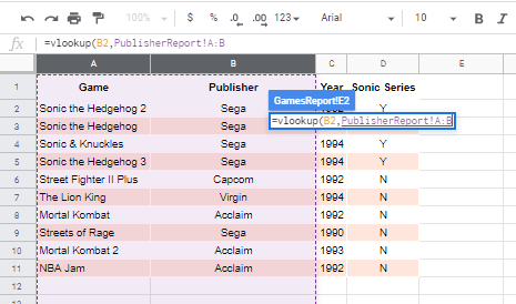 Excel Vlookup