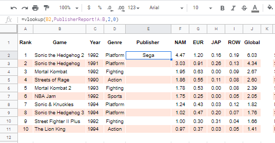 Excel Vlookup